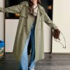 Women's Design Sense Long Windbreaker Loose